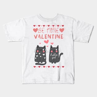 Be Mine Valentine Happy Valentines Day Kids T-Shirt